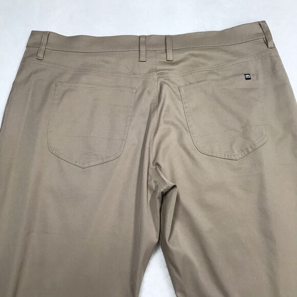 TRAVIS MATHEW Open To Close Golf Pant Men 38(40x32 fit) Tan Performance Stretch - Picture 5 of 16